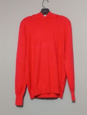 Ella Moss Red Hooded Pullover Sweatshirt